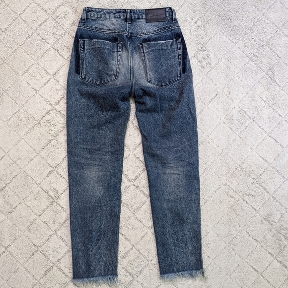 One by Oneteaspoon High Waist Awesome Baggies Jeans Women's 26 Relaxed Fit - Picture 6 of 8